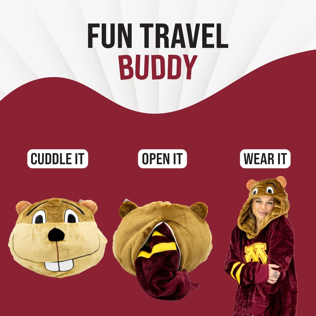 Snugible University Of Minnesota Gophers | Blanket Hoodie & Pillow