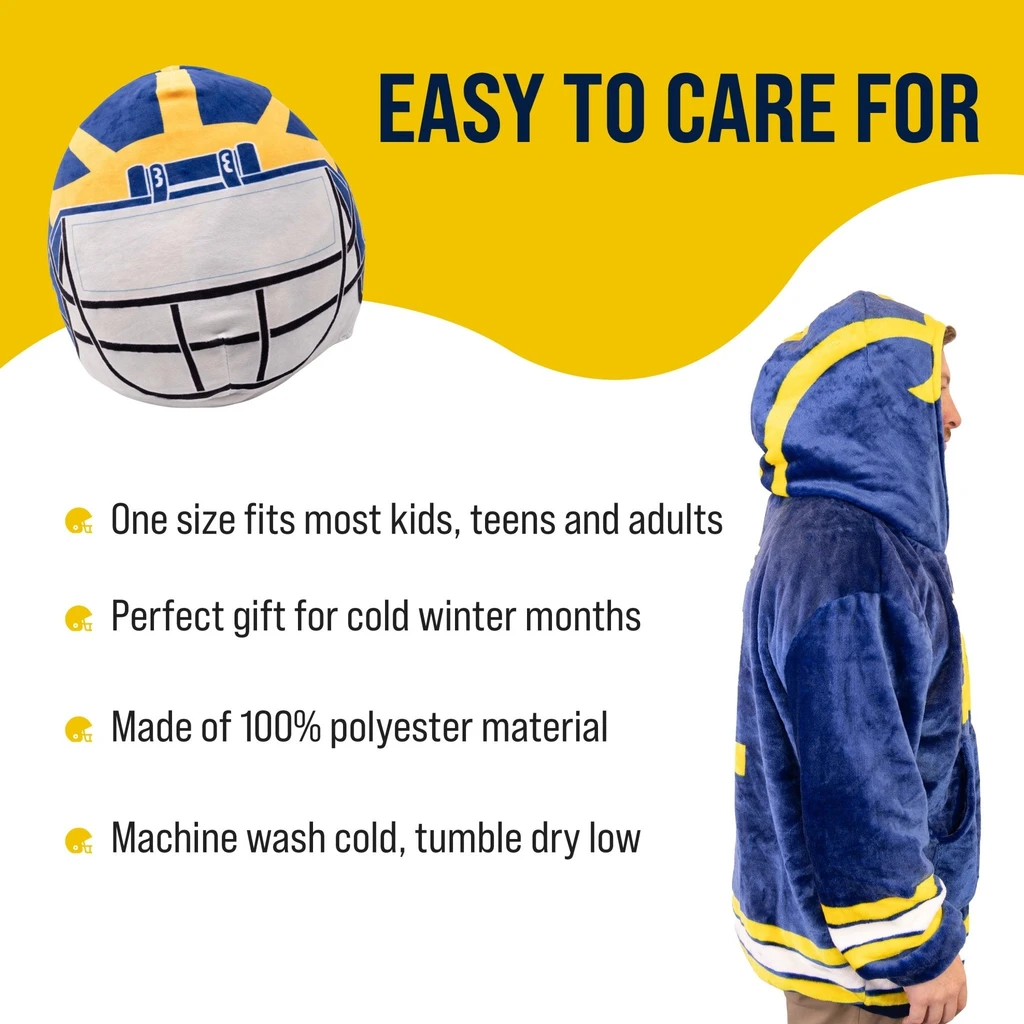 Snugible University Of Michigan Helmet | Blanket Hoodie & Pillow