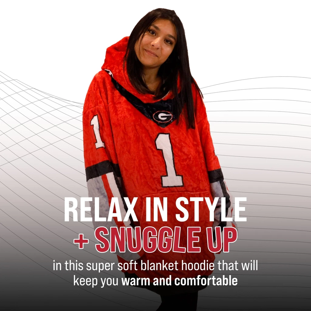 Snugible University Of Georgia Helmet | Blanket Hoodie & Pillow