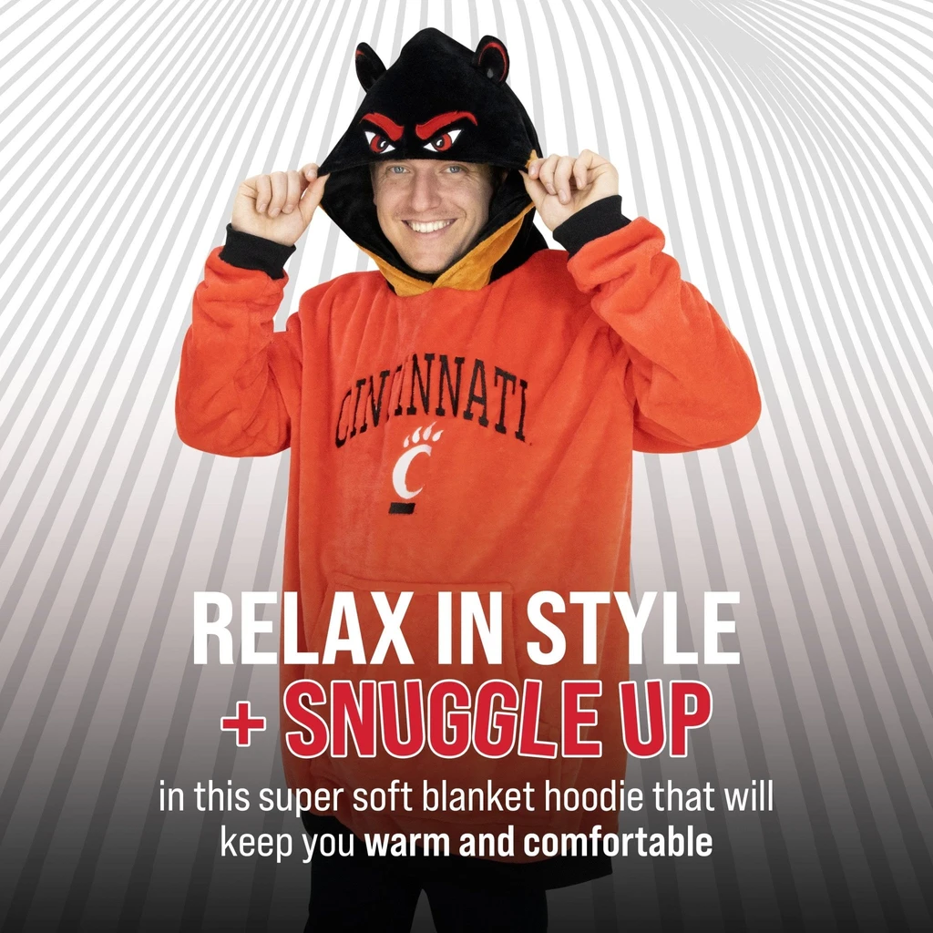 Snugible University Of Cincinnati Bearcats | Blanket Hoodie & Pillow