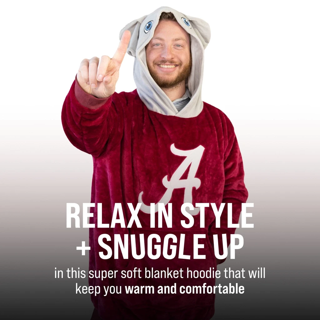 Snugible University Of Alabama Big Al | Blanket Hoodie & Pillow