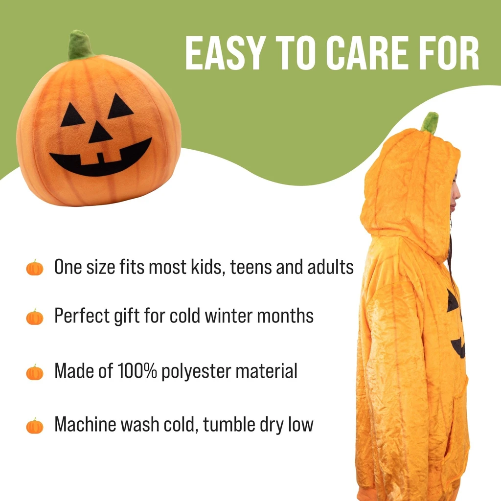 Snugible Pumpkin | Blanket Hoodie & Pillow