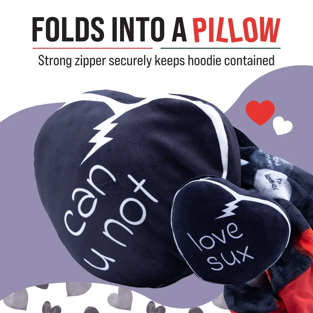 Snugible Love Sux Snugible | Blanket Hoodie & Pillow