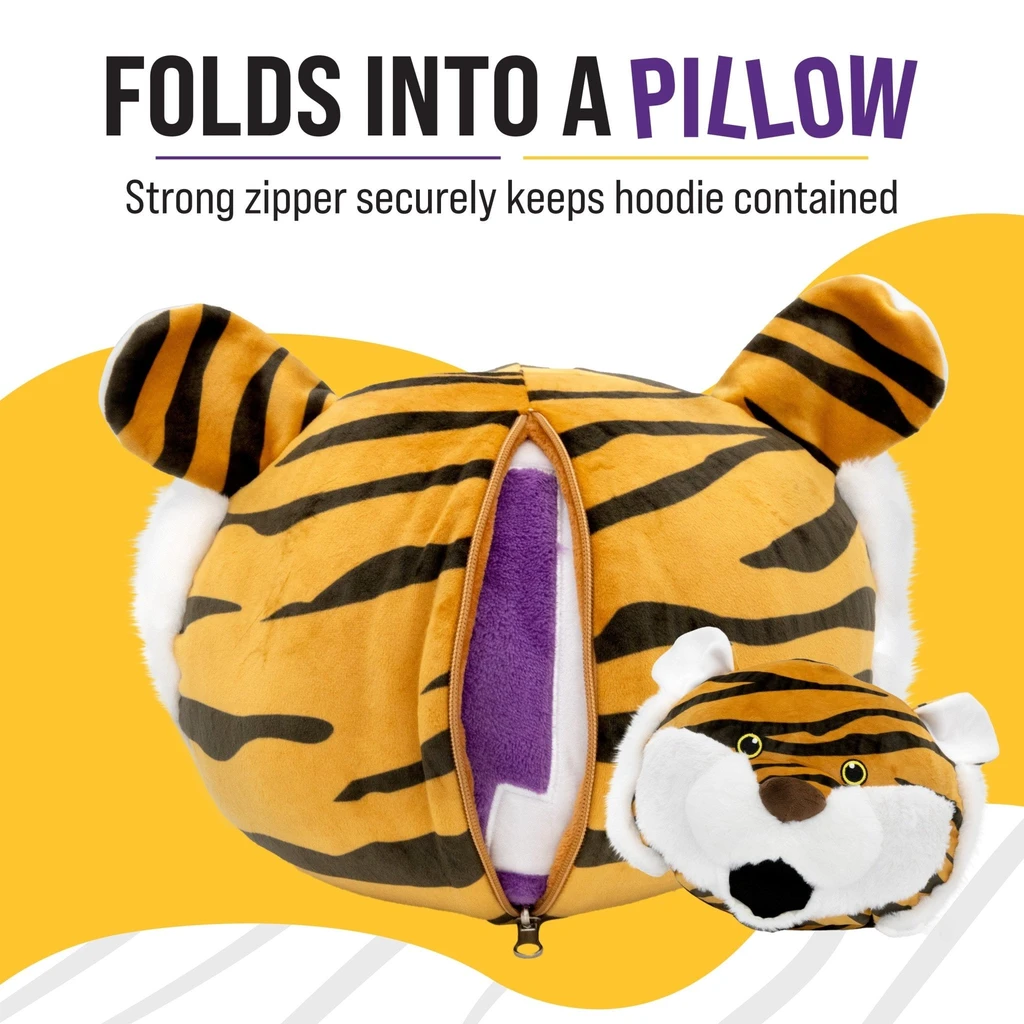Snugible Louisiana State University Mike The Tiger | Blanket Hoodie & Pillow