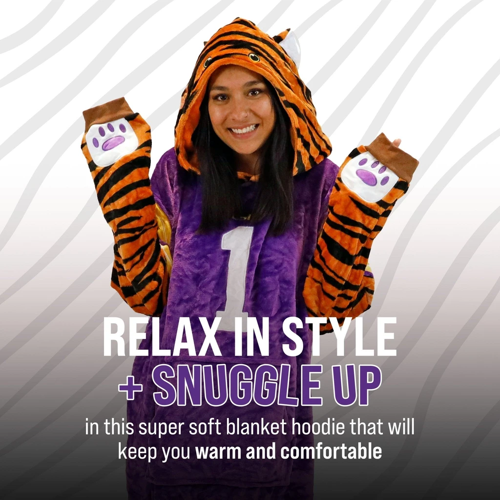 Snugible Louisiana State University Mike The Tiger | Blanket Hoodie & Pillow