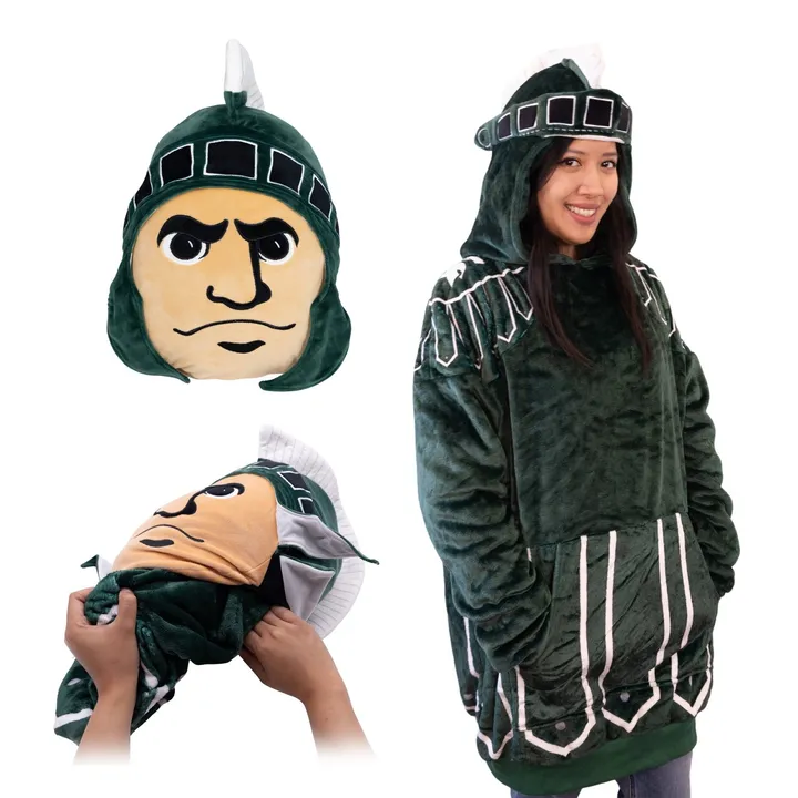 Snugible Michigan State University Sparty | Blanket Hoodie & Pillow