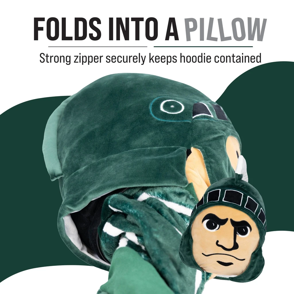 Snugible Michigan State University Sparty | Blanket Hoodie & Pillow