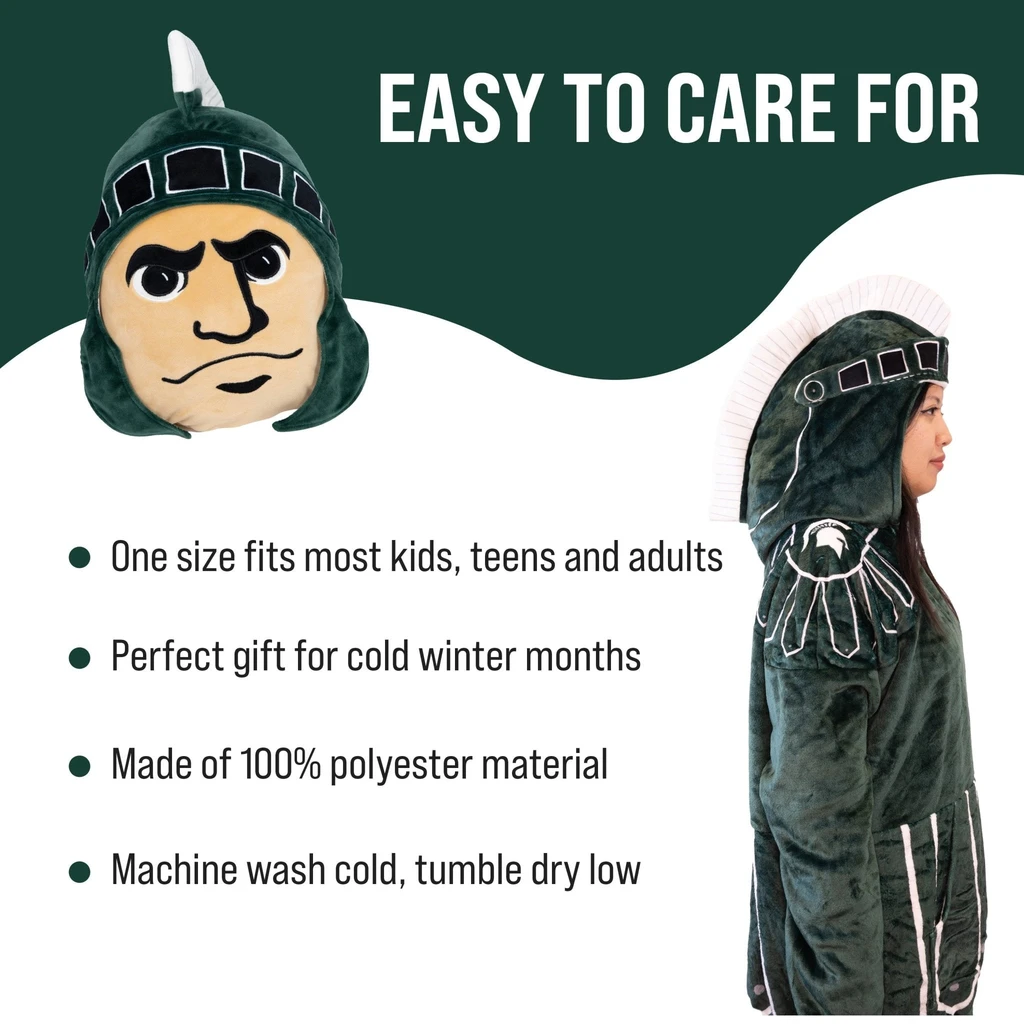 Snugible Michigan State University Sparty | Blanket Hoodie & Pillow