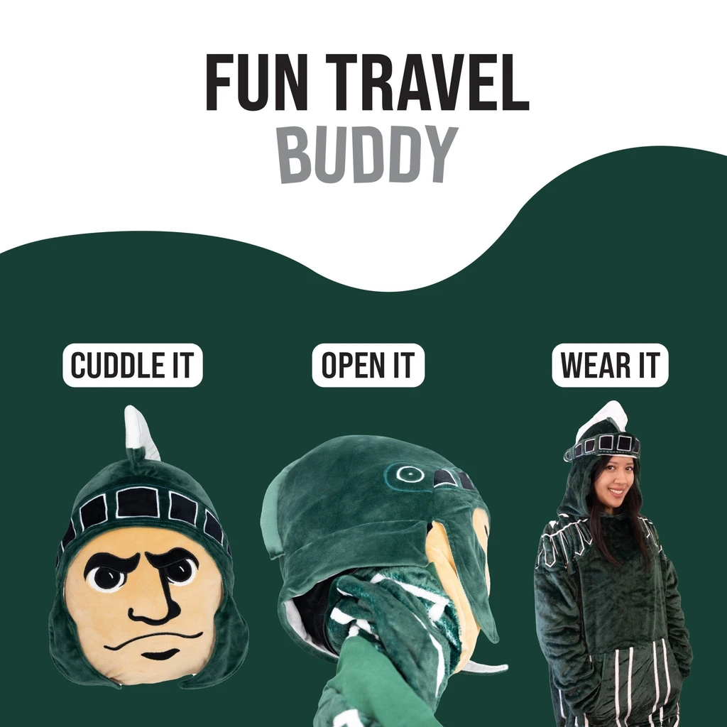 Snugible Michigan State University Sparty | Blanket Hoodie & Pillow