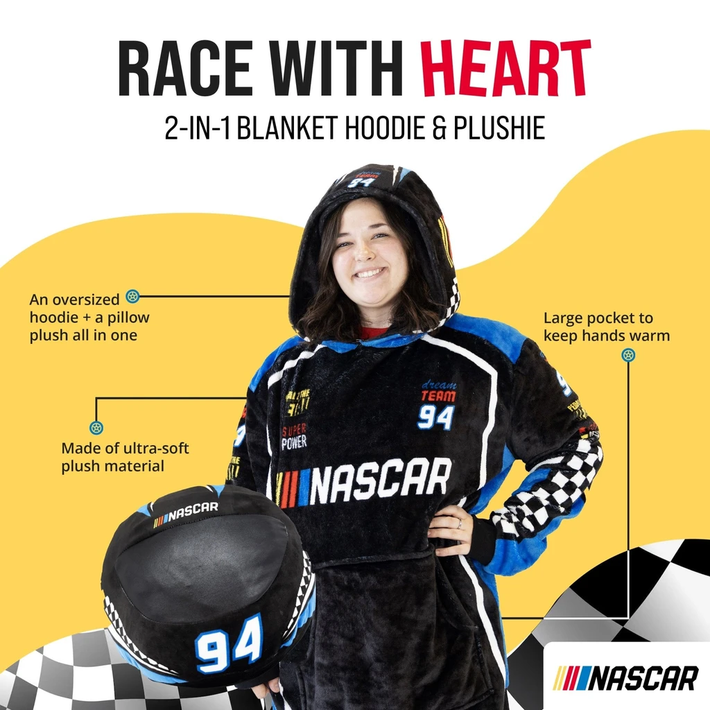 Snugible NASCAR Racing Suit| Blanket Hoodie & Pillow