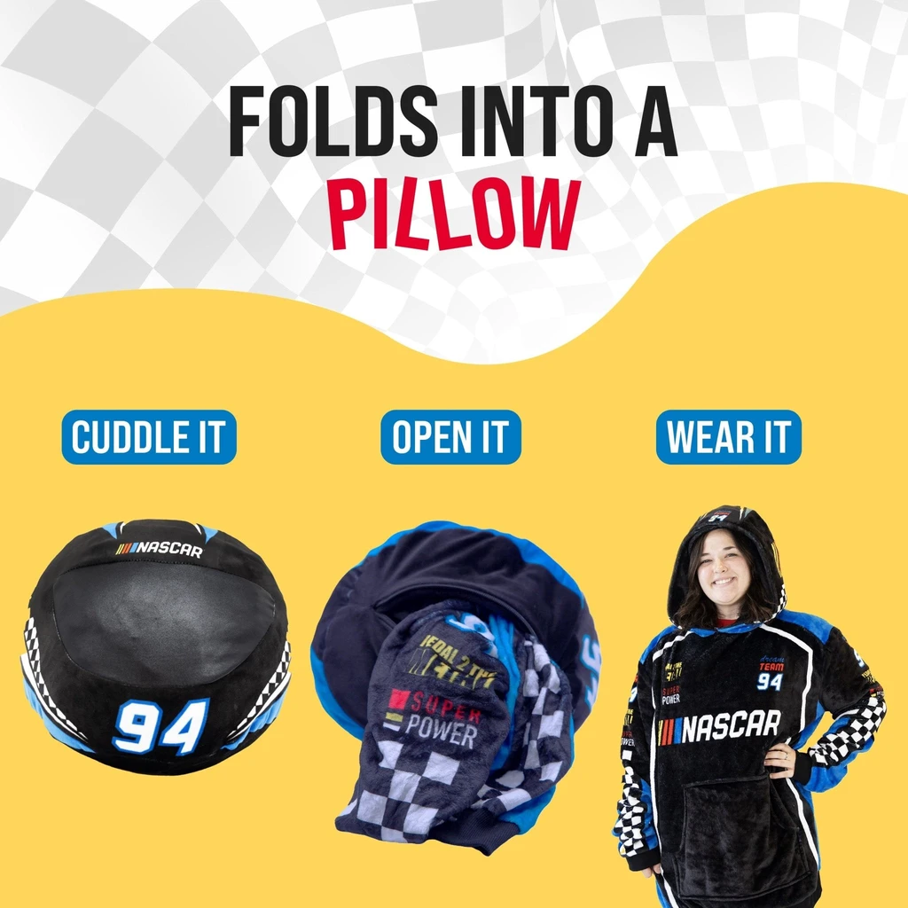 Snugible NASCAR Racing Suit| Blanket Hoodie & Pillow