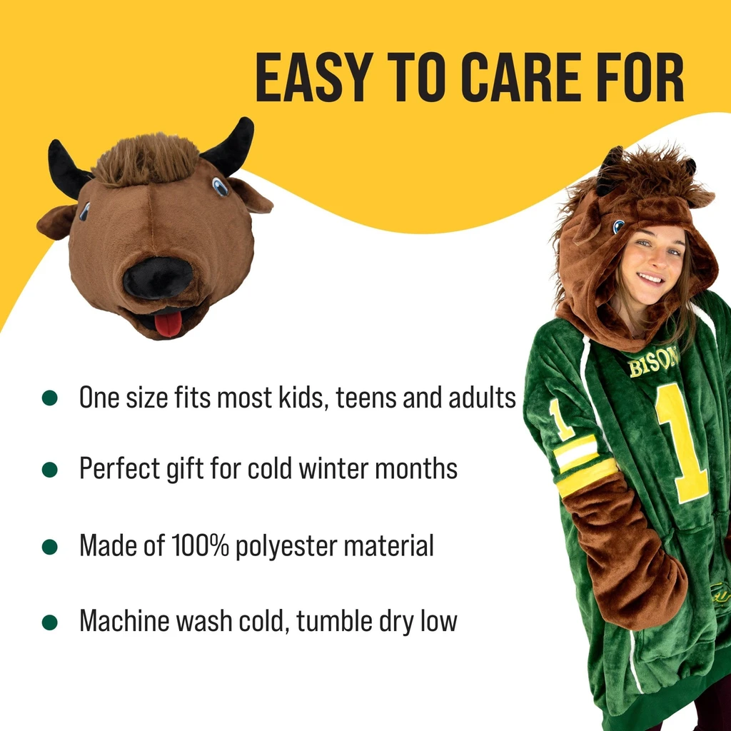 Snugible North Dakota State University | Blanket Hoodie & Pillow