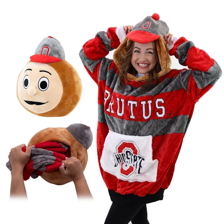 Snugible Ohio State University | Blanket Hoodie & Pillow