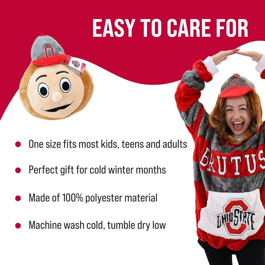 Snugible Ohio State University | Blanket Hoodie & Pillow