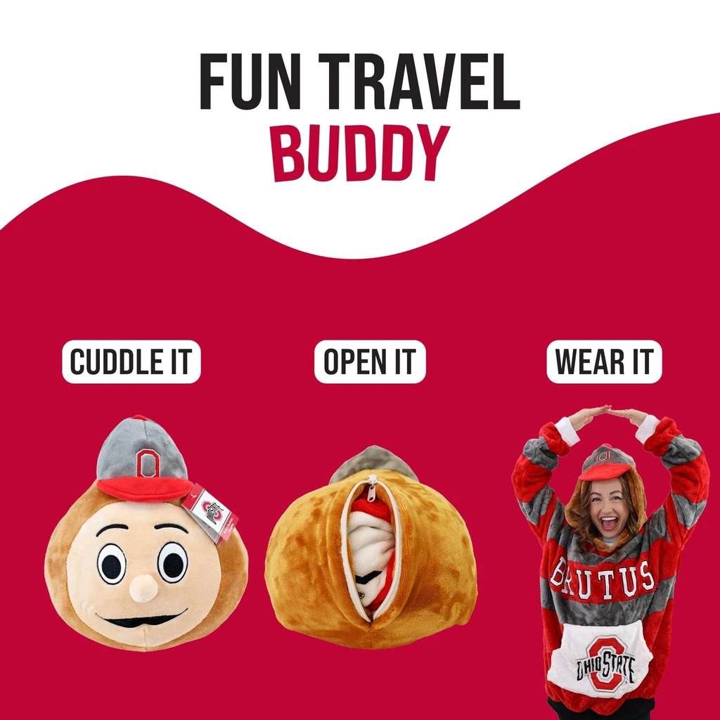 Snugible Ohio State University | Blanket Hoodie & Pillow