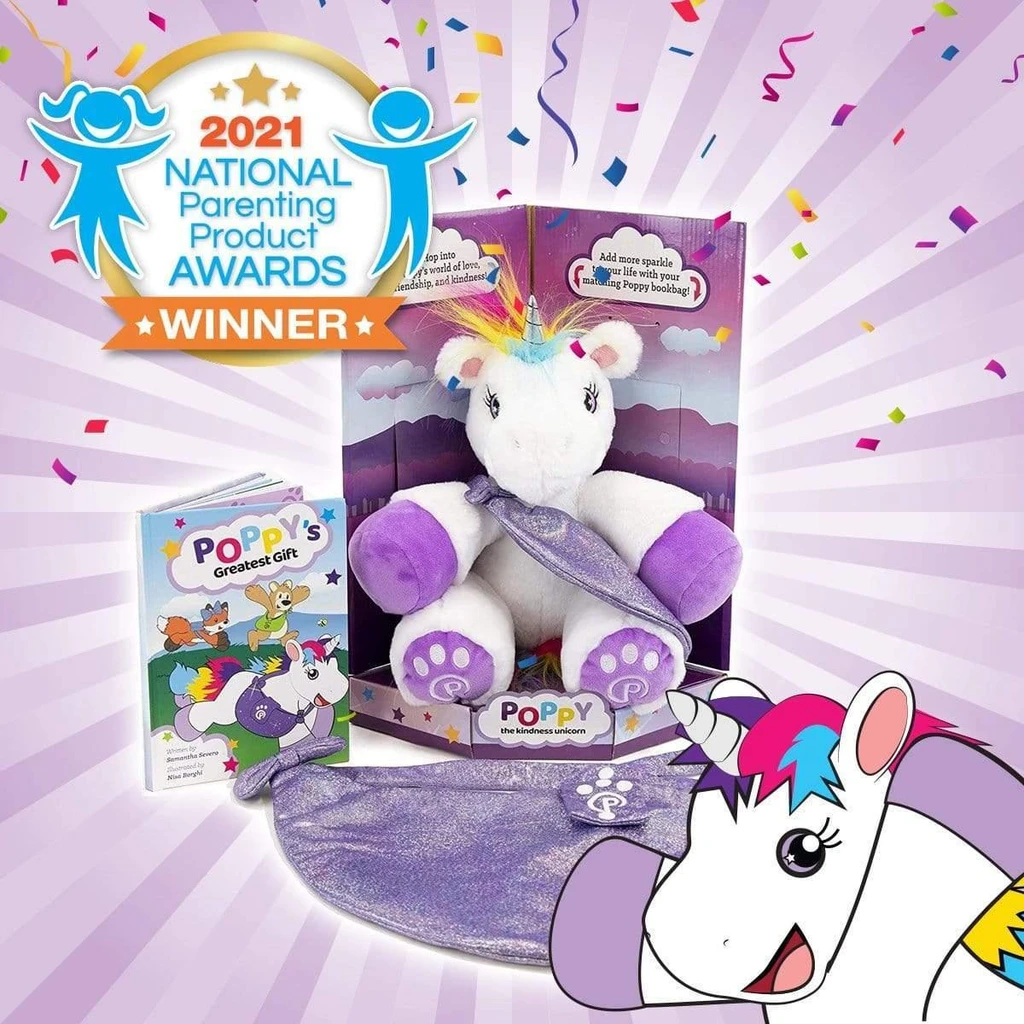 Snugible Unicorn Plushie With Matching Bags And Storybook Travel & Adventure!
