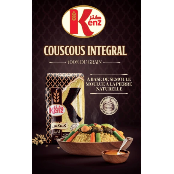 Artossi Moroccan Couscous - Kenz Whole Weat Couscous