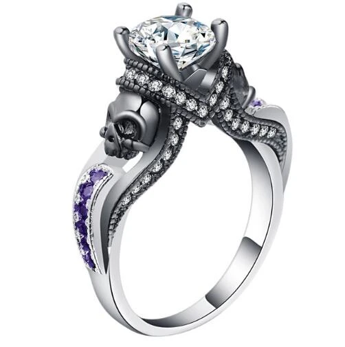 Your Wear Vibes Skull Punk Style Jewelry Ring