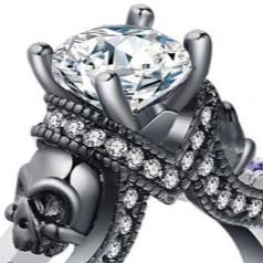Your Wear Vibes Skull Punk Style Jewelry Ring