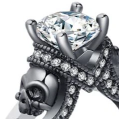 Your Wear Vibes Skull Punk Style Jewelry Ring
