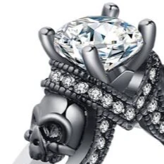 Your Wear Vibes Skull Punk Style Jewelry Ring