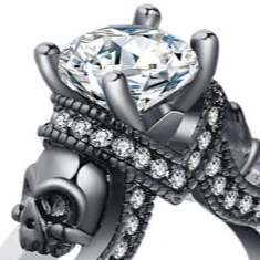 Your Wear Vibes Skull Punk Style Jewelry Ring