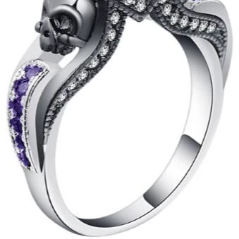 Your Wear Vibes Skull Punk Style Jewelry Ring