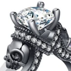 Your Wear Vibes Skull Punk Style Jewelry Ring