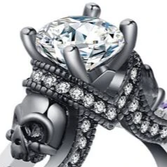 Your Wear Vibes Skull Punk Style Jewelry Ring