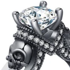Your Wear Vibes Skull Punk Style Jewelry Ring