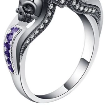 Your Wear Vibes Skull Punk Style Jewelry Ring
