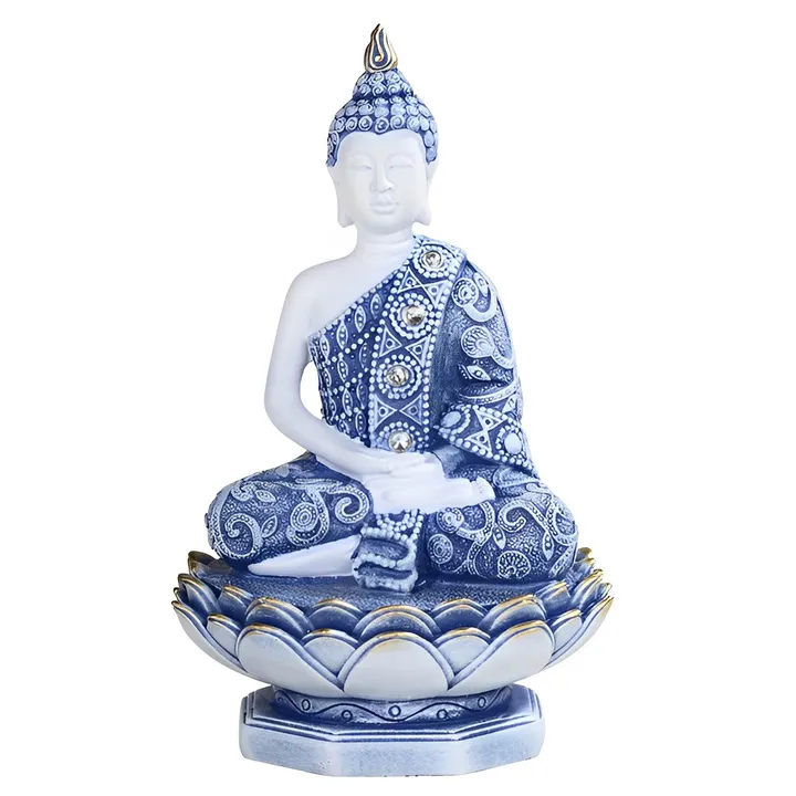 FC Design Thai Buddha On Lotus Seat Statue Feng Shui Decoration