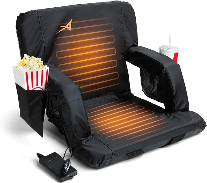 Aceletiqs Heated Stadium Bleacher Seat With Back Support