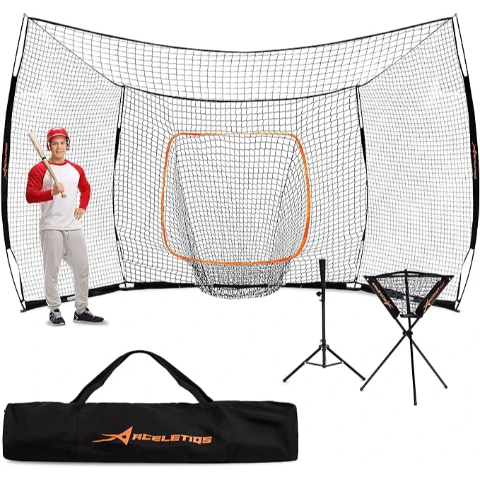 Aceletiqs Batting Cage Net For Hitting And Pitching