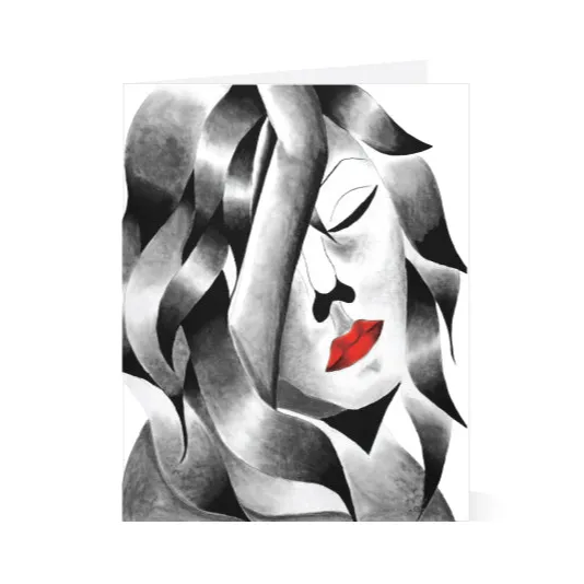 Anet's Collection LLC Lips Note Card