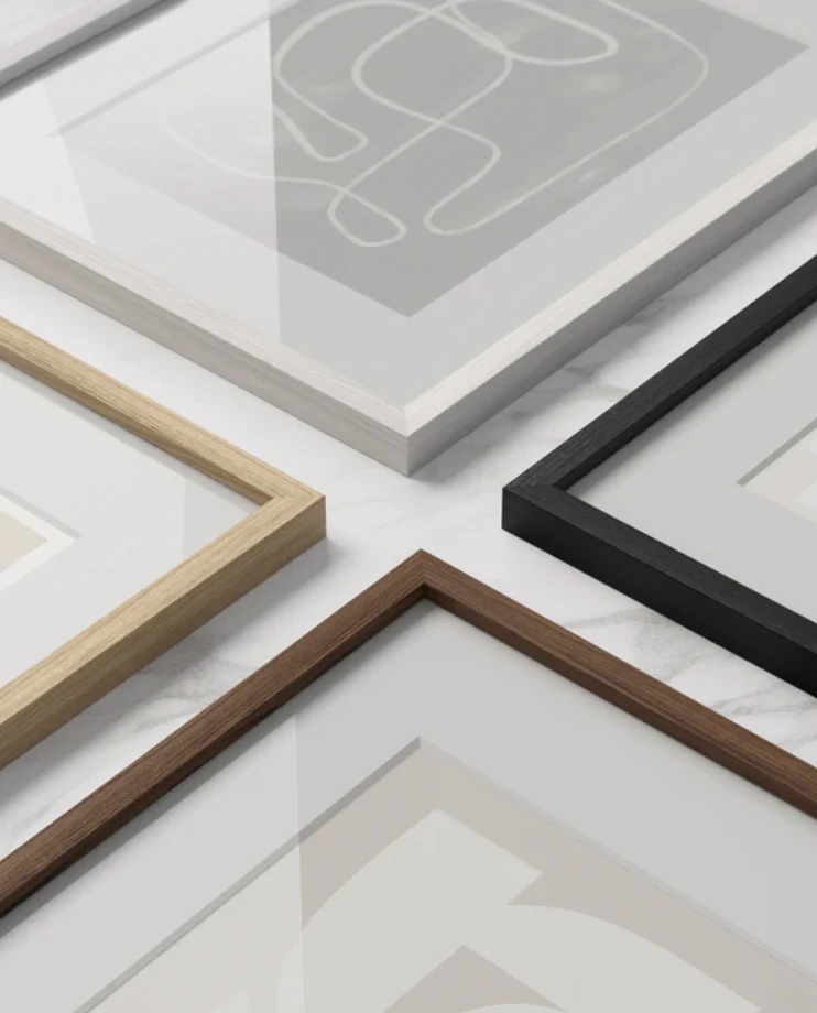 Haus and Hues Set Of 4 Gallery Frames - With Matting - Frames Only, No Printing