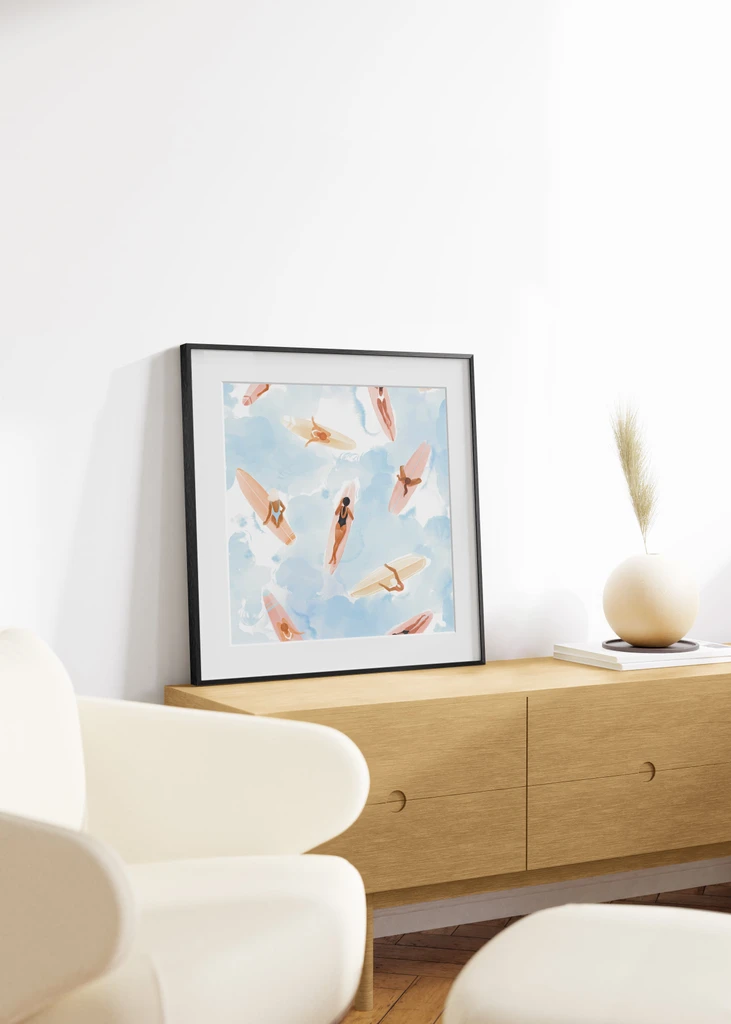 Haus and Hues Set Of 6 Gallery Frames - With Matting - Frames Only, No Printing