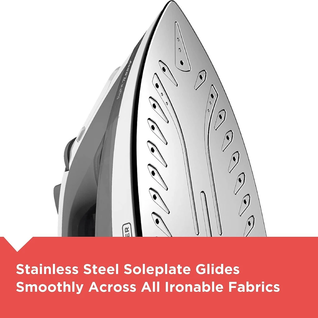 Black & Decker Light N Easy Auto-Shutoff Iron With Stainless Soleplate