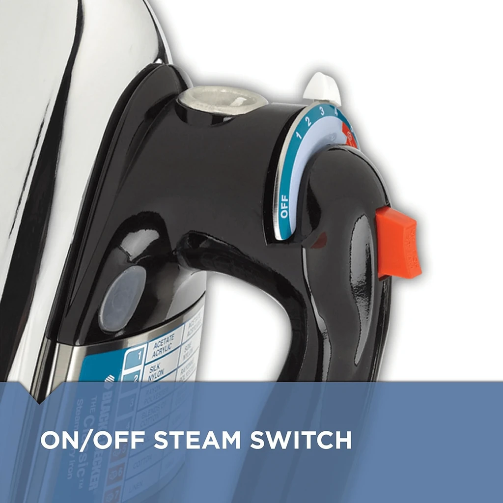 Black & Decker Classic Auto-Shutoff Iron With Aluminum Soleplate
