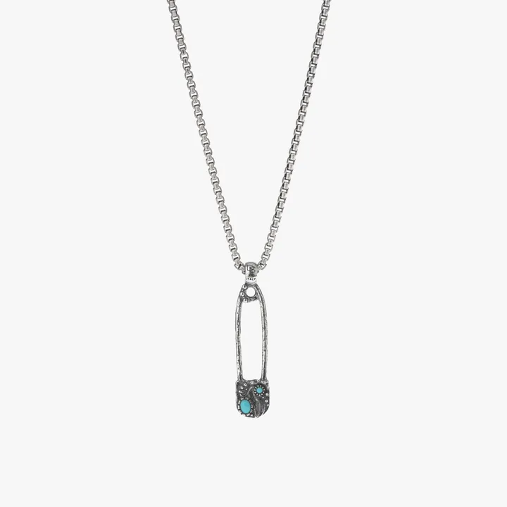 Degs & Sal Sterling Silver Safety Pin Necklace