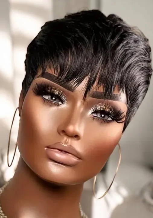 Your Wear Vibes Brazilian Hair Pixie Cut Wig