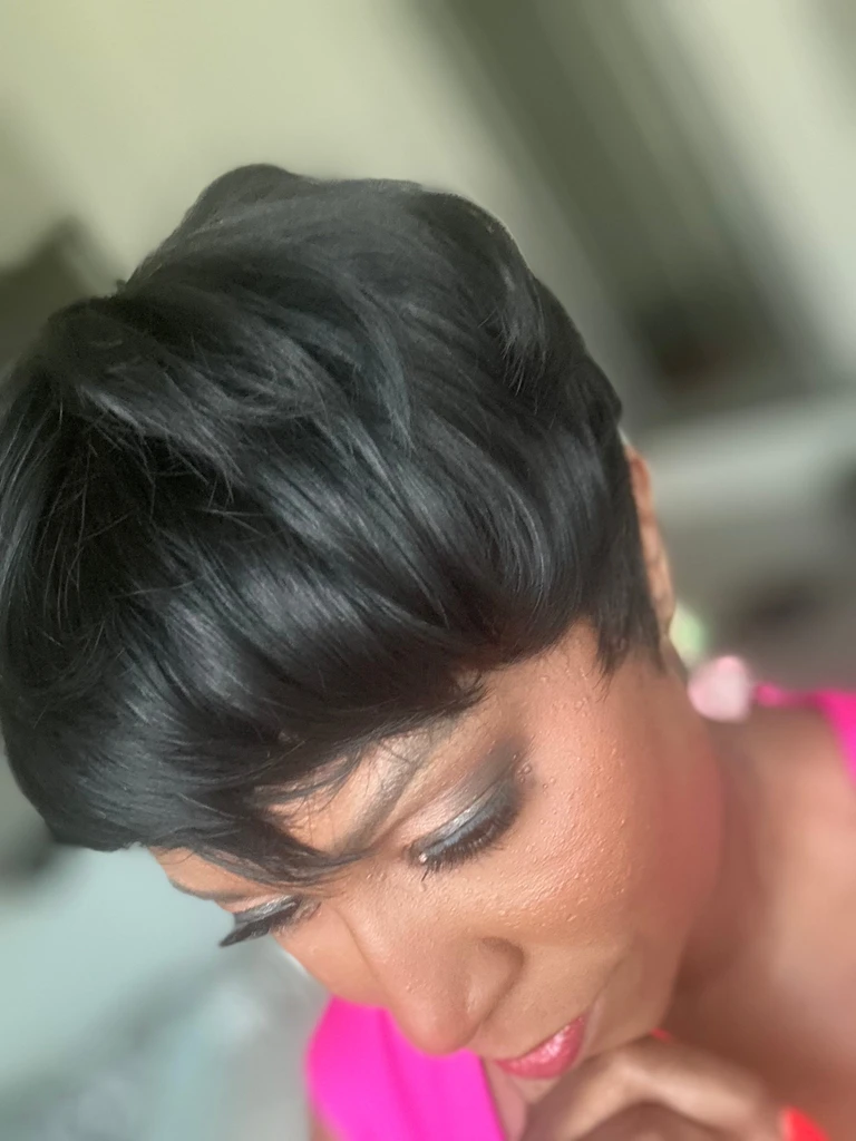 Your Wear Vibes Brazilian Hair Pixie Cut Wig