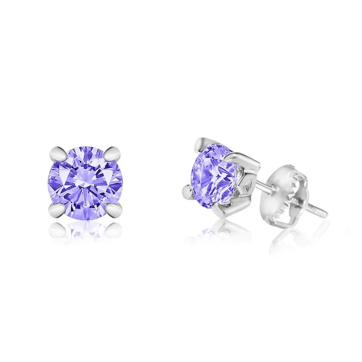 Chanteur KIDS, CHILDREN, GIRLS February Birthstone Crystal Stud Earrings