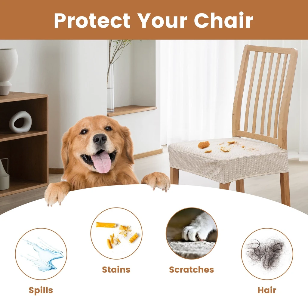 Directdeals Waterproof Dining Chair Slipcovers