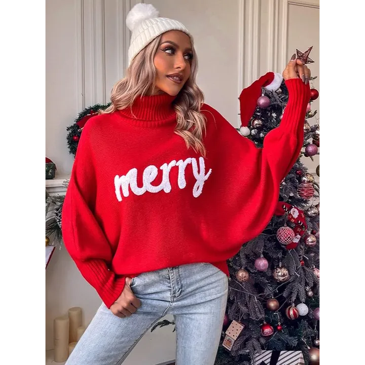 Babs+Birdie Merry Batwing Christmas Sweater