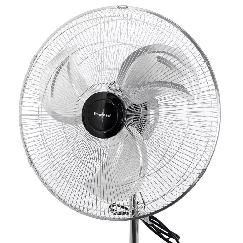 Impress Impress 2-in-1 Chrome Hi-Speed Oscillating Fan