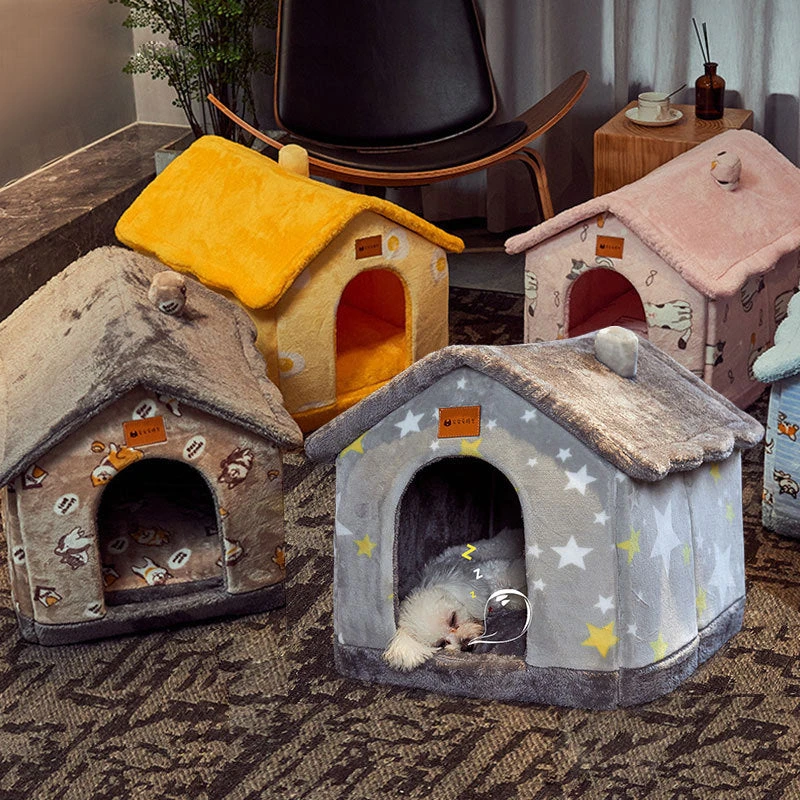 GBH - Shop Foldable Dog & Cat House Pet Bed Winter Villa Pets Supplies