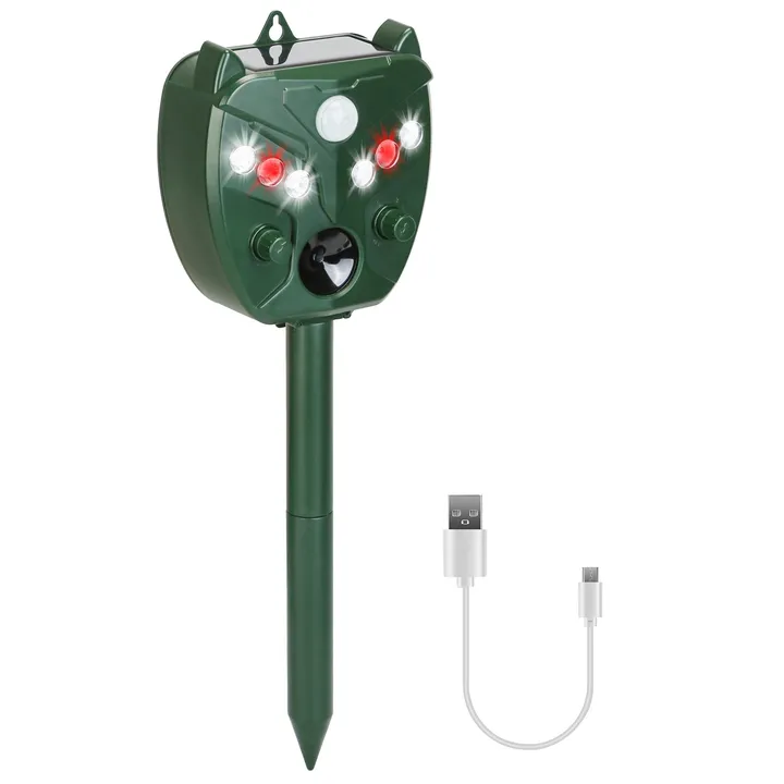 Directdeals Ultrasonic Solar Animal Repeller Outdoor