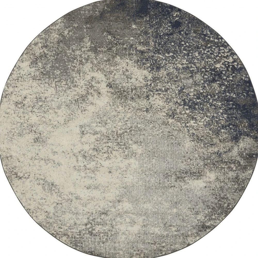 HomeRoots Abstract Round Rug