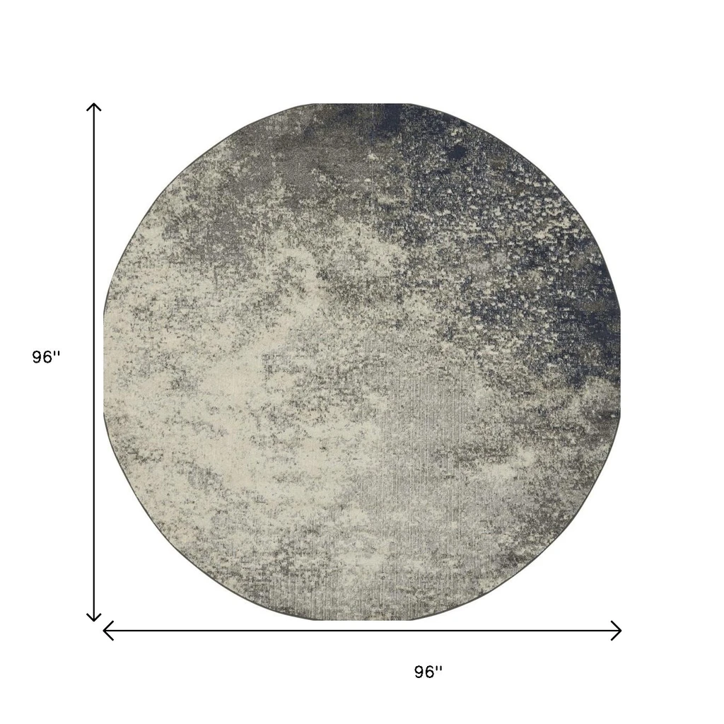 HomeRoots Abstract Round Rug
